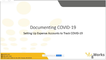 General Ledger: Setting Up Expense Accounts for COVID-19 Expenses